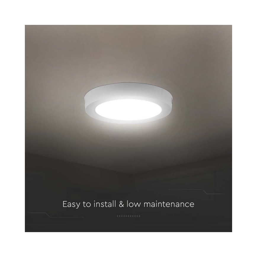 LED-Deckenleuchte LED/6W/230V 6500K d 12 cm weiß