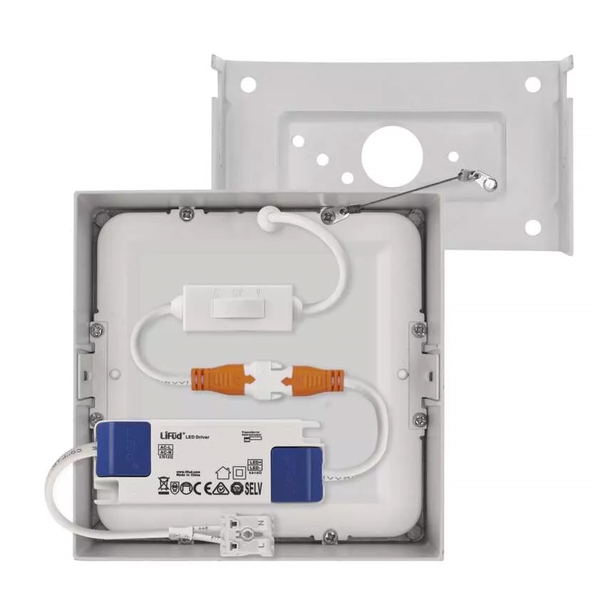 LED-Deckenleuchte NEXXO LED/7,6W/230V 3000/3500/4000K 12x12 cm weiß