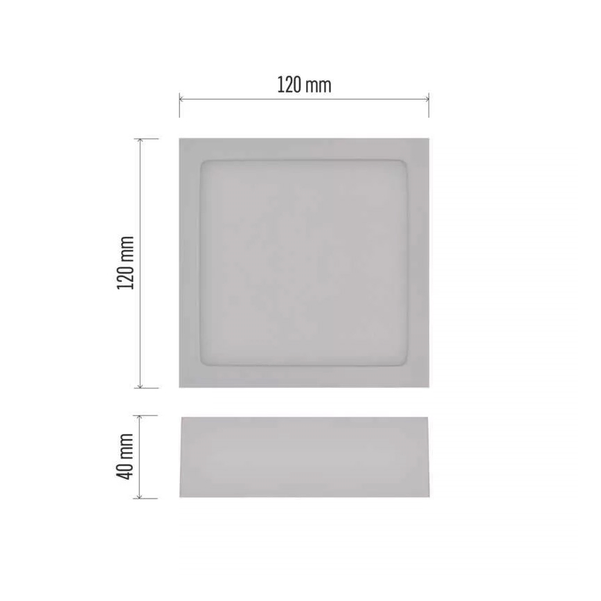 LED-Deckenleuchte NEXXO LED/7,6W/230V 3000/3500/4000K 12x12 cm weiß