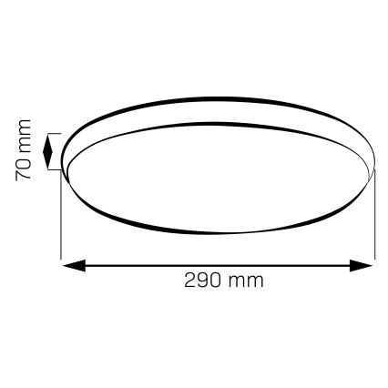 LED-Deckenleuchte LIBRA LED/15W/230V 4000K Ø 29 cm, glänzender Chrom