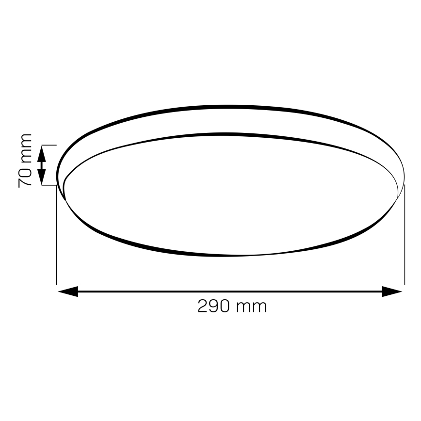 LED-Deckenleuchte LIBRA LED/15W/230V 4000K Ø 29 cm goldfarben