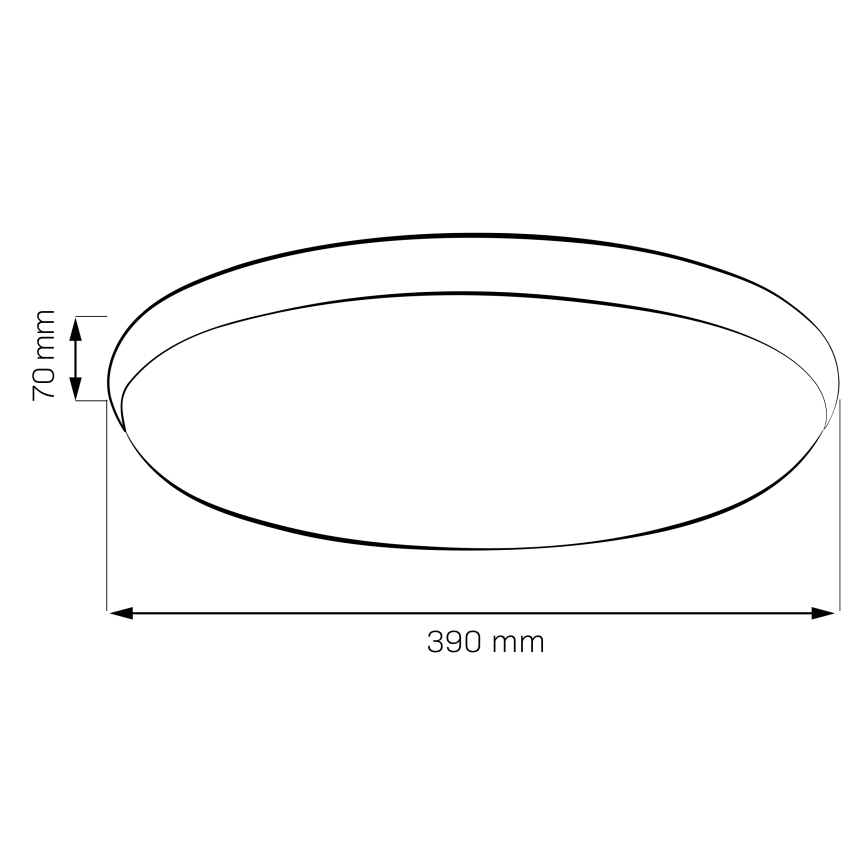 LED-Deckenleuchte LIBRA LED/24W/230V 4000K Ø 39 cm schwarz