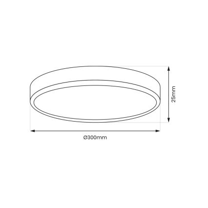 LED-Deckenleuchte MAQ LED/24W/230V 3000/4000/6500K IP40 schwarz