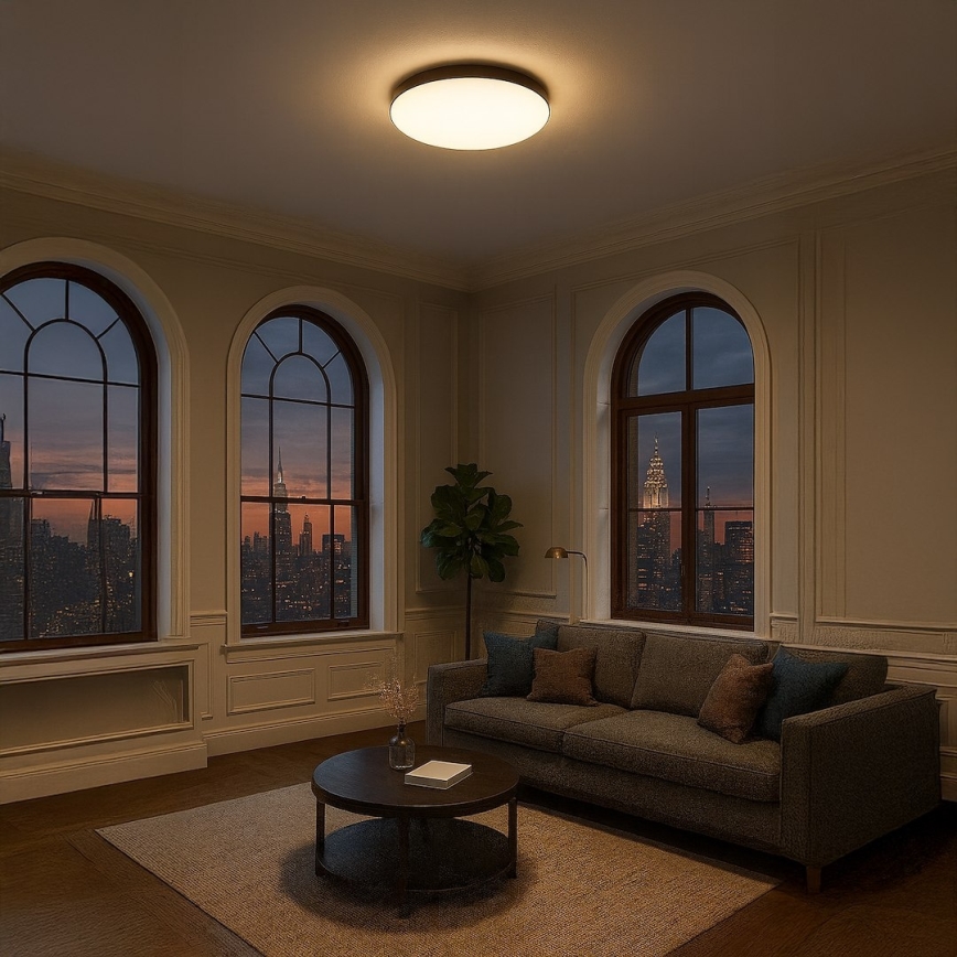 LED-Deckenleuchte MAYA LED/36W/230V Ø 50 cm schwarz