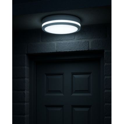 LED-Badezimmer-Deckenleuchte mit Bewegungsmelder LED/20W/230V 3000/4000/6500K Ø 23 cm IP54 weiß