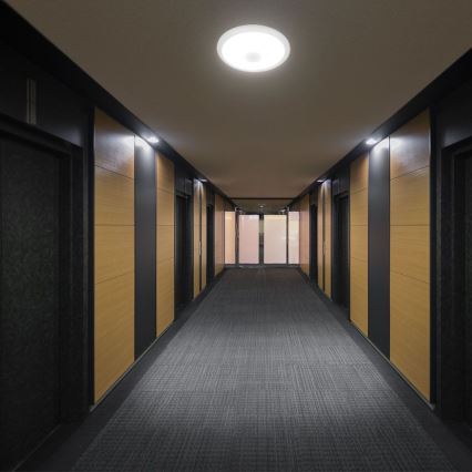 LED-Deckenleuchte mit Sensor SAMSUNG CHIP LED/12W/230V 3000/4000/6000K d 29 cm weiß