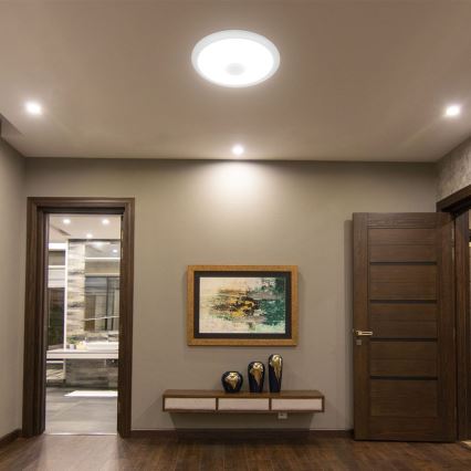 LED-Deckenleuchte mit Sensor SAMSUNG CHIP LED/12W/230V 3000/4000/6000K d 29 cm weiß