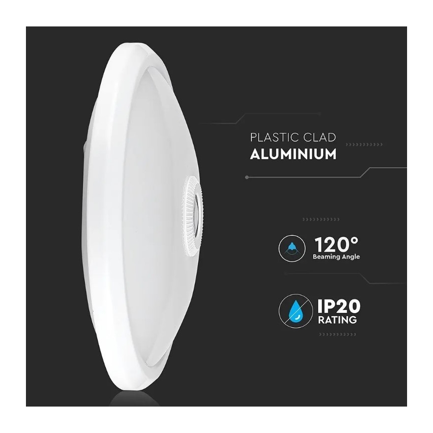 LED-Deckenleuchte mit Sensor SAMSUNG CHIP LED/12W/230V 6400K Ø 29 cm