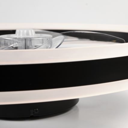 Dimmbare LED-Deckenleuchte mit Ventilator APOLLO LED/38W/230V schwarz + Fernbedienung