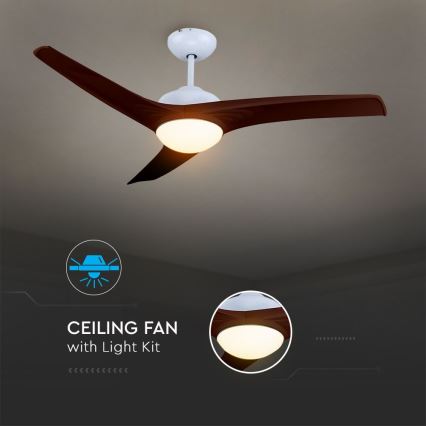 LED-Deckenleuchte mit Ventilator LED/15W/230V 3000/4000/6400K + Fernbedienung