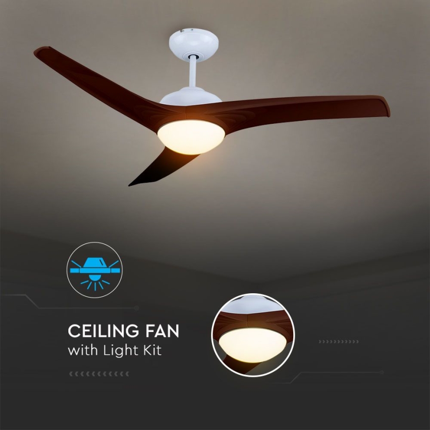 LED-Deckenleuchte mit Ventilator LED/15W/230V 3000/4000/6400K + Fernbedienung