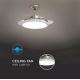 LED-Deckenleuchte mit Ventilator LED/30W/230V 3000/4000/6400K + FB
