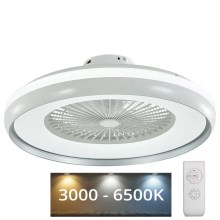 LED-Deckenleuchte mit Ventilator LED/32W/230V 3000-6500K grau + Fernbedienung