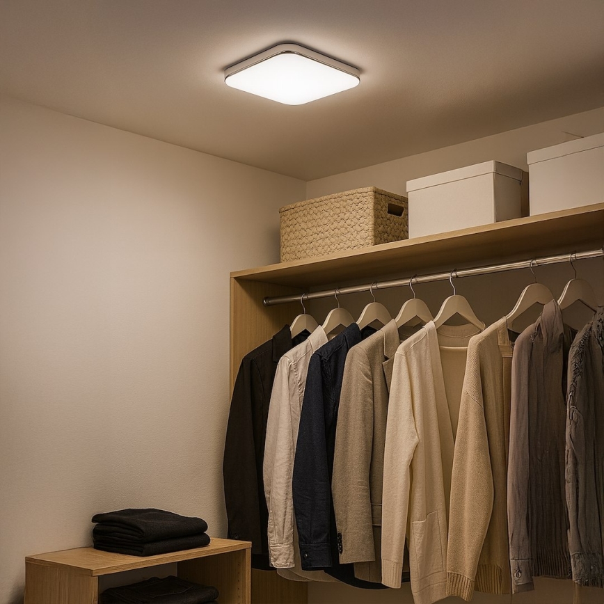 LED Deckenleuchte NEMO LED/11W/230V 26x26 cm glänzender Chrom