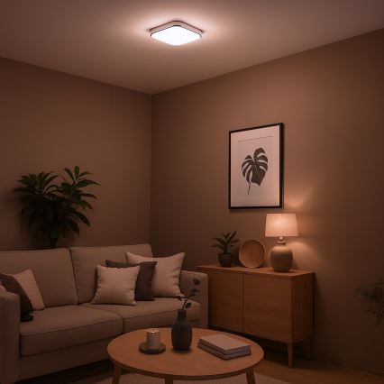 LED Deckenleuchte NEMO LED/11W/230V 26x26 cm glänzender Chrom