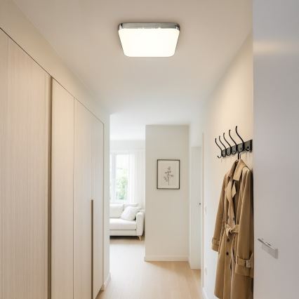 LED-Deckenleuchte NEMO LED/36W/230V 50x50 cm glänzender Chrom