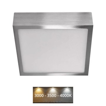 LED-Deckenleuchte NEXXO LED/12,5W/230V 3000/3500/4000K 17x17 cm glänzendes Chrom