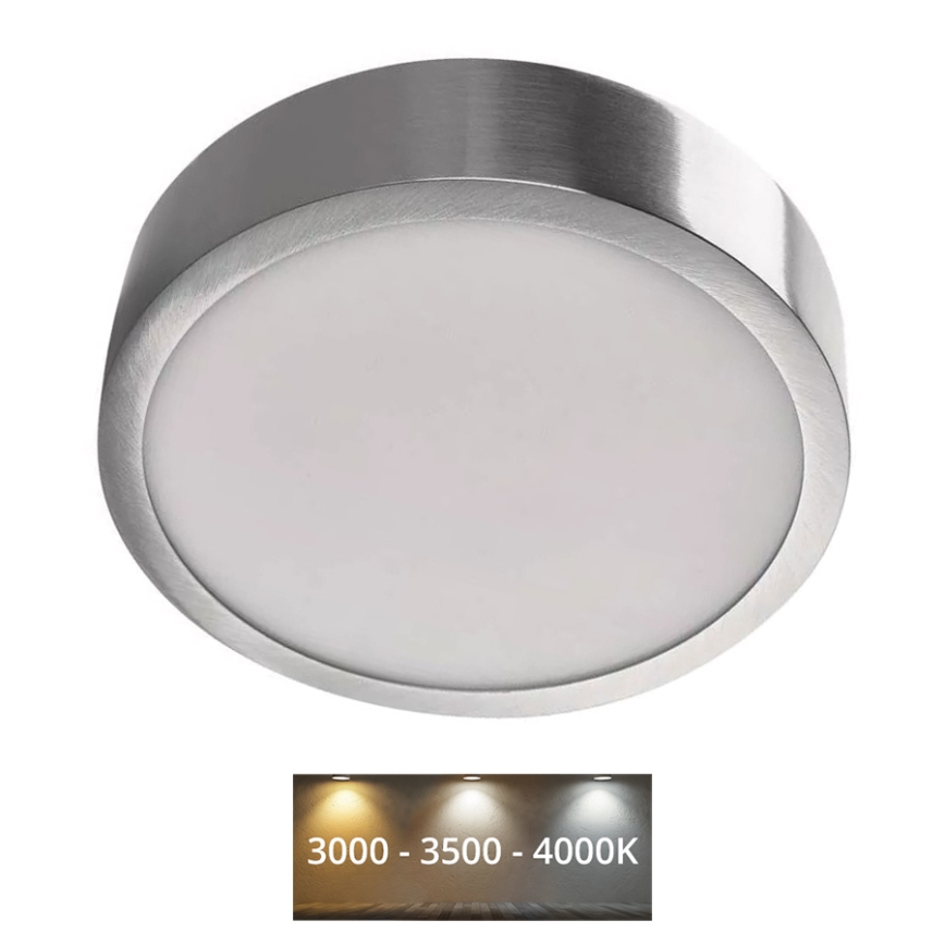 LED-Deckenleuchte NEXXO LED/12,5W/230V 3000/3500/4000K d 17 cm matt Chrom