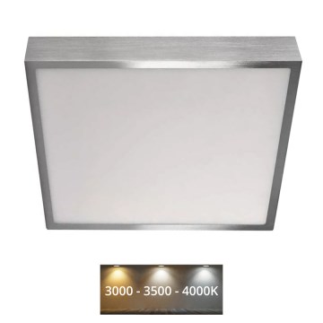 LED-Deckenleuchte NEXXO LED/28,5W/230V 3000/3500/4000K 30x30 cm matt Chrom