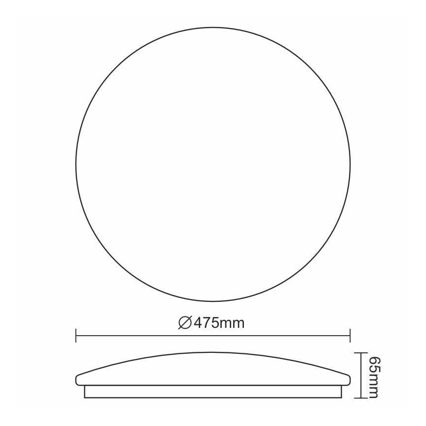 LED-Deckenleuchte OPAL LED/48W/230V 4000K