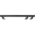 LED-Deckenleuchte PARIS LED/24W/230V + 3xGU10/10W schwarz
