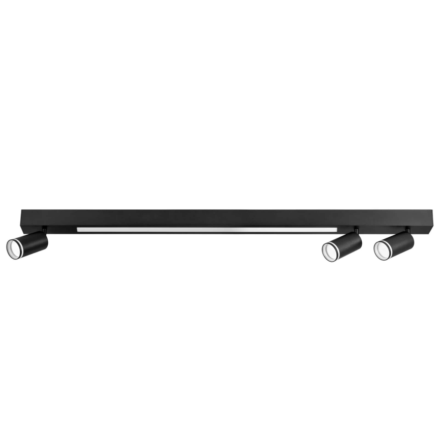 LED-Deckenleuchte PARIS LED/24W/230V + 3xGU10/10W schwarz
