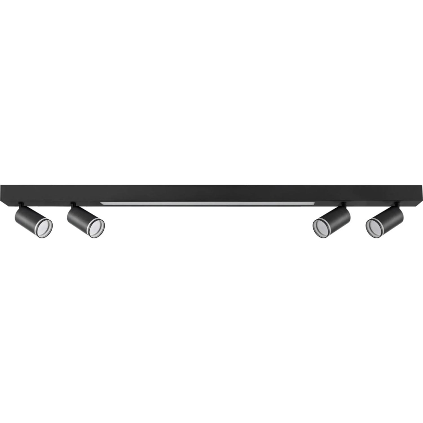 LED-Deckenleuchte PARIS LED/24W/230V + 4xGU10/10W schwarz