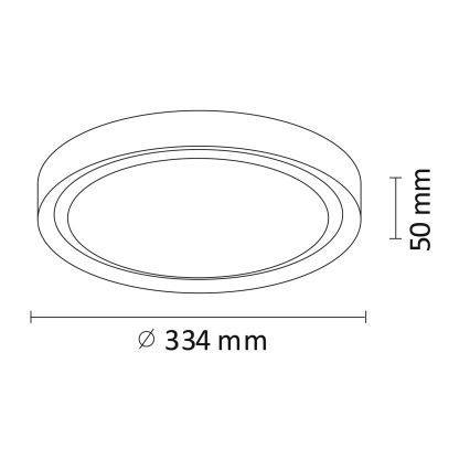 LED Deckenleuchte PERSE LED/15W/230V weiß