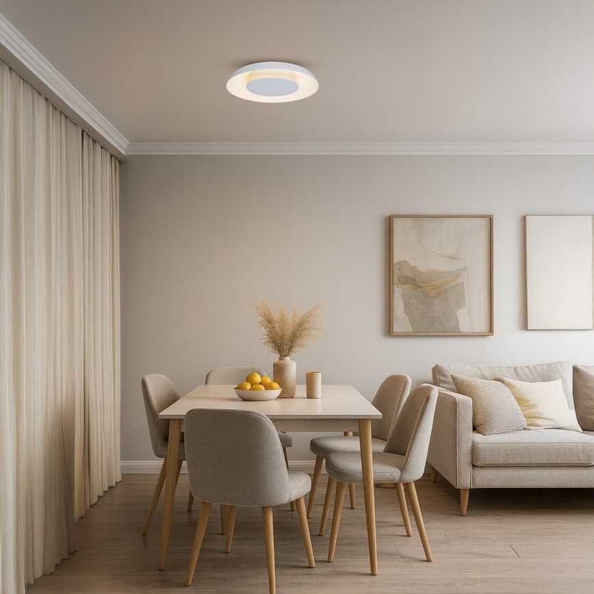 LED-Deckenleuchte PIATTINO LED/30W/230V 3000/4000/6000K Ø 40 cm weiß