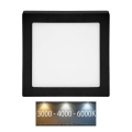 LED-Deckenleuchte RAFA LED/12W/230V 3000/4000/6000K 17x17 cm schwarz