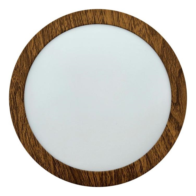 LED-Deckenleuchte RING LED/12W/230V 4200K d 16 cm braun