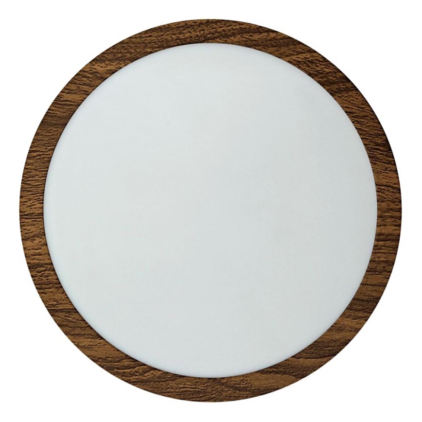 LED-Deckenleuchte RING LED/18W/230V 4200K d 21 cm braun