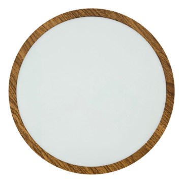LED-Deckenleuchte RING LED/24W/230V 4200K d 28,5 cm braun