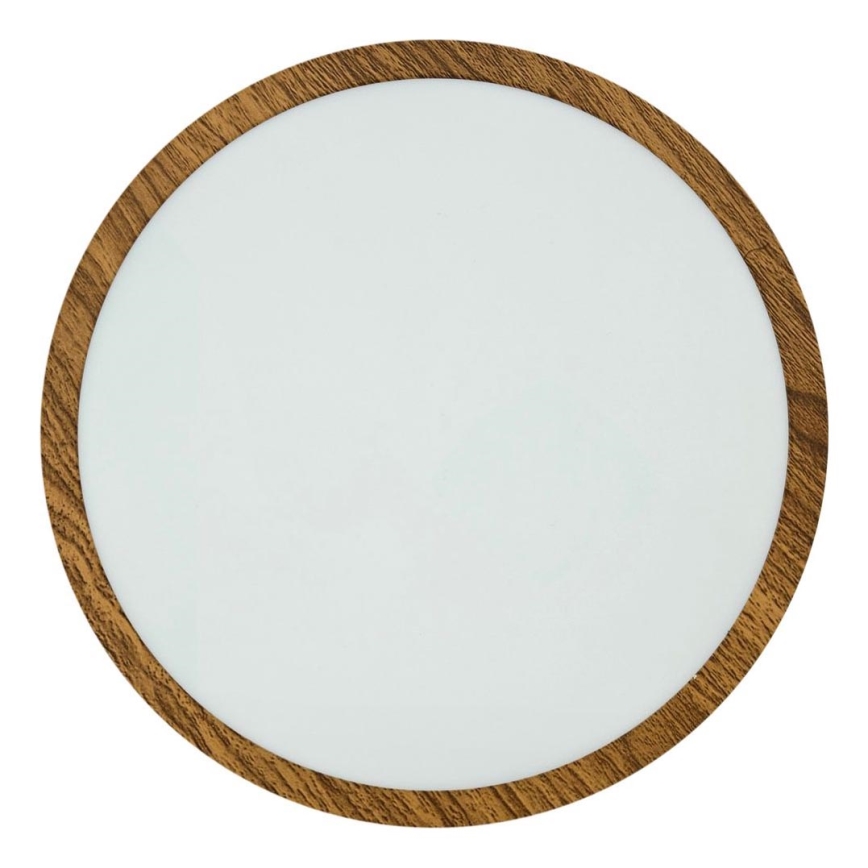 LED-Deckenleuchte RING LED/24W/230V 4200K d 28,5 cm braun