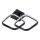 LED-Deckenleuchte ROBERT LED/25W/230V 25x38 cm schwarz