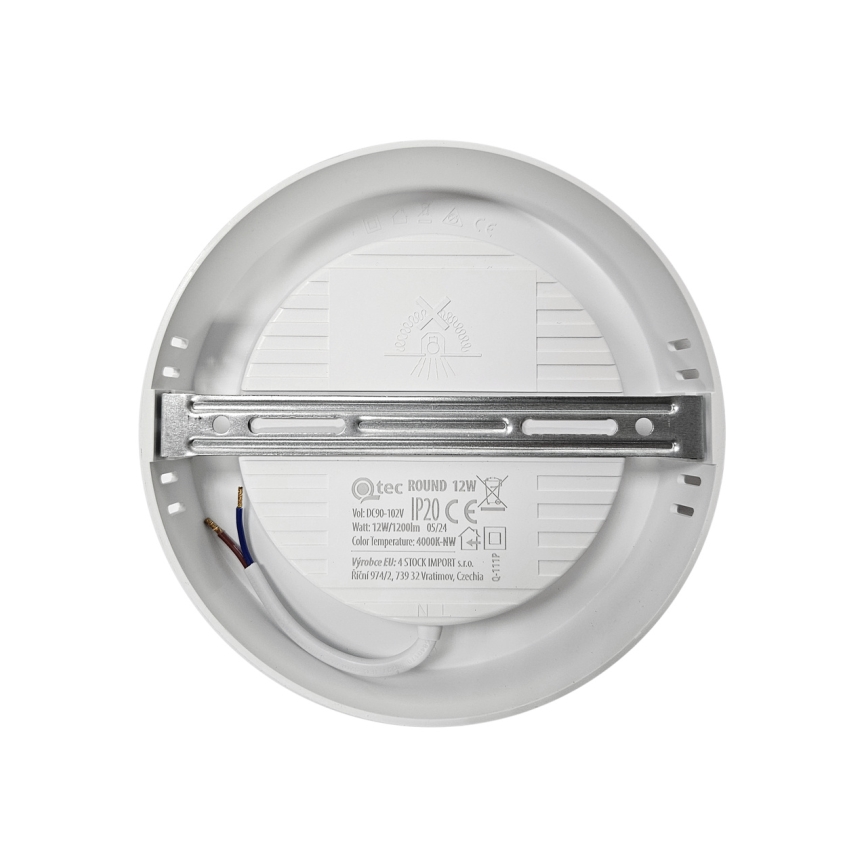 LED-Deckenleuchte ROUND LED/12W/230V 4000K d 16,7 cm weiß