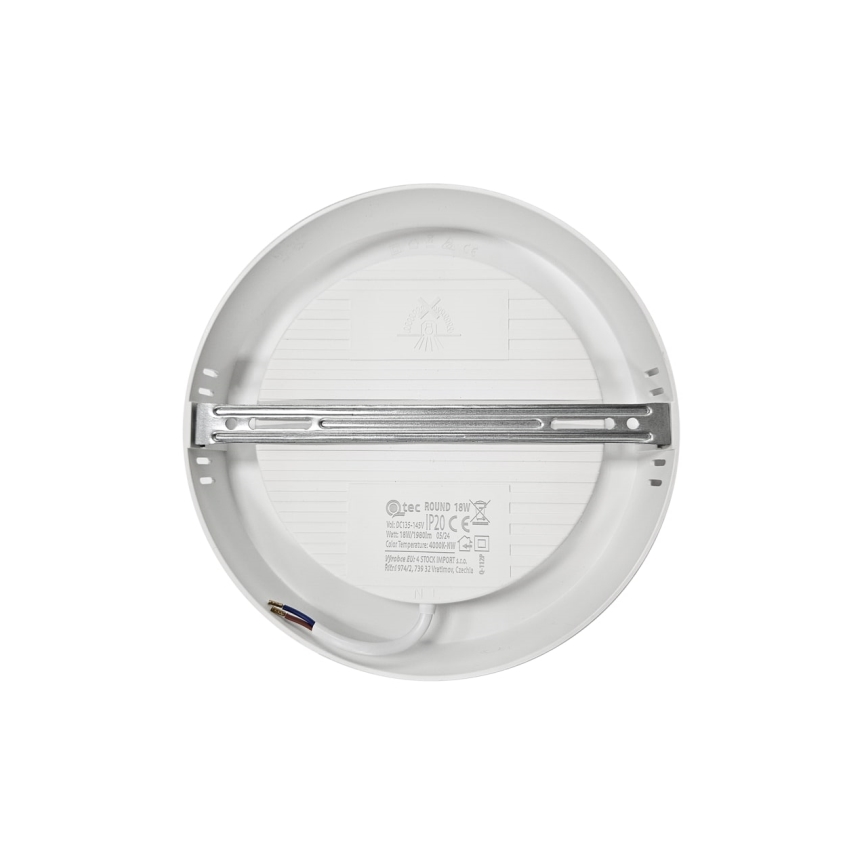 LED-Deckenleuchte ROUND LED/18W/230V 4000K d 21,5 cm weiß