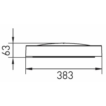 LED-Deckenleuchte SAMER LED/24W/230V 4000K