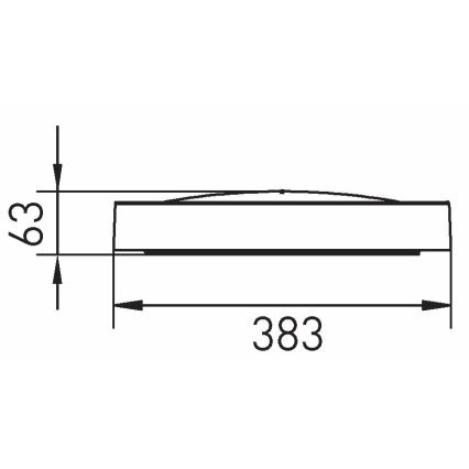 LED-Deckenleuchte SAMER LED/24W/230V 4000K