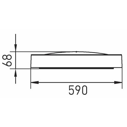 LED-Deckenleuchte SAMER LED/40W/230V 4000K