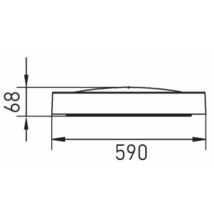 LED-Deckenleuchte SAMER LED/40W/230V 4000K