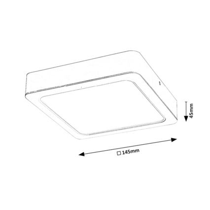 LED Deckenleuchte LED/12W/230V 14,5 cm