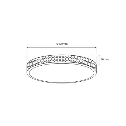 LED-Deckenleuchte SHINY LED/34W/230V klar