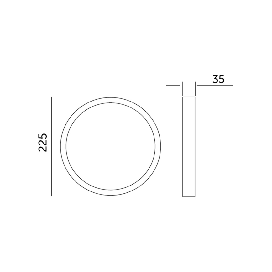 LED-Deckenleuchte SIGARO CIRCLE LED/18W/230V 4000K IP40