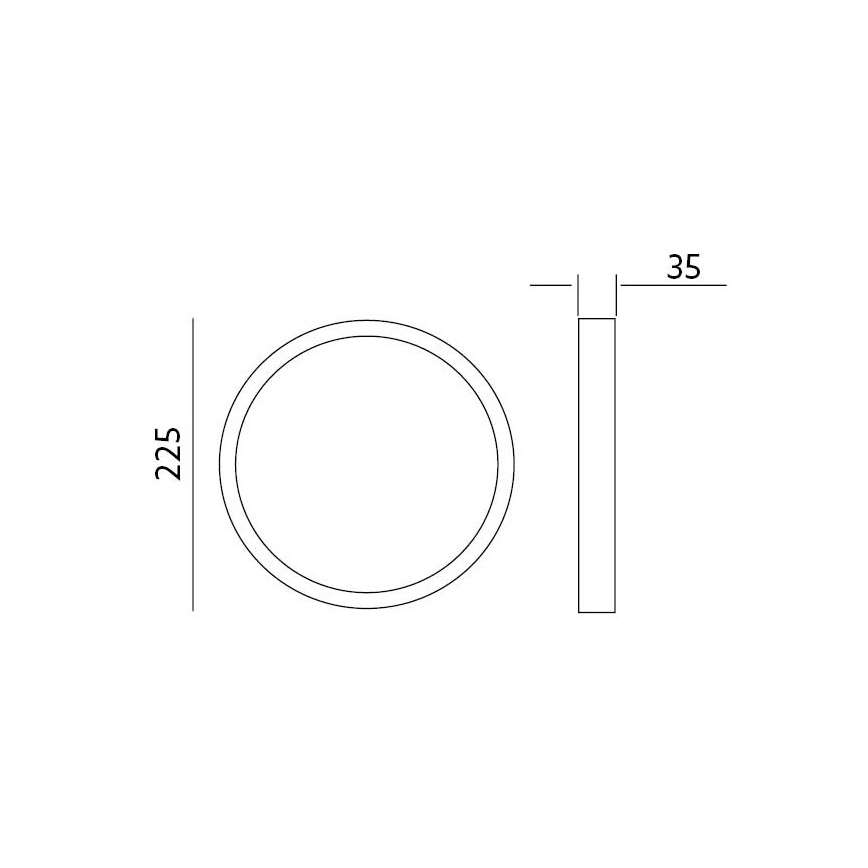 LED-Deckenleuchte SIGARO CIRCLE LED/24W/230V 4000K IP40