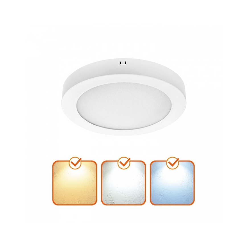 LED-Deckenleuchte SIGARO LED/24W/230V 3000/4000/6500K Ø 22 cm weiß
