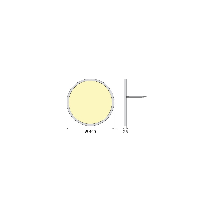LED Deckenleuchte SIMEN LED/32W/230V 4000K IP40 Ø 40 cm weiß UGR19