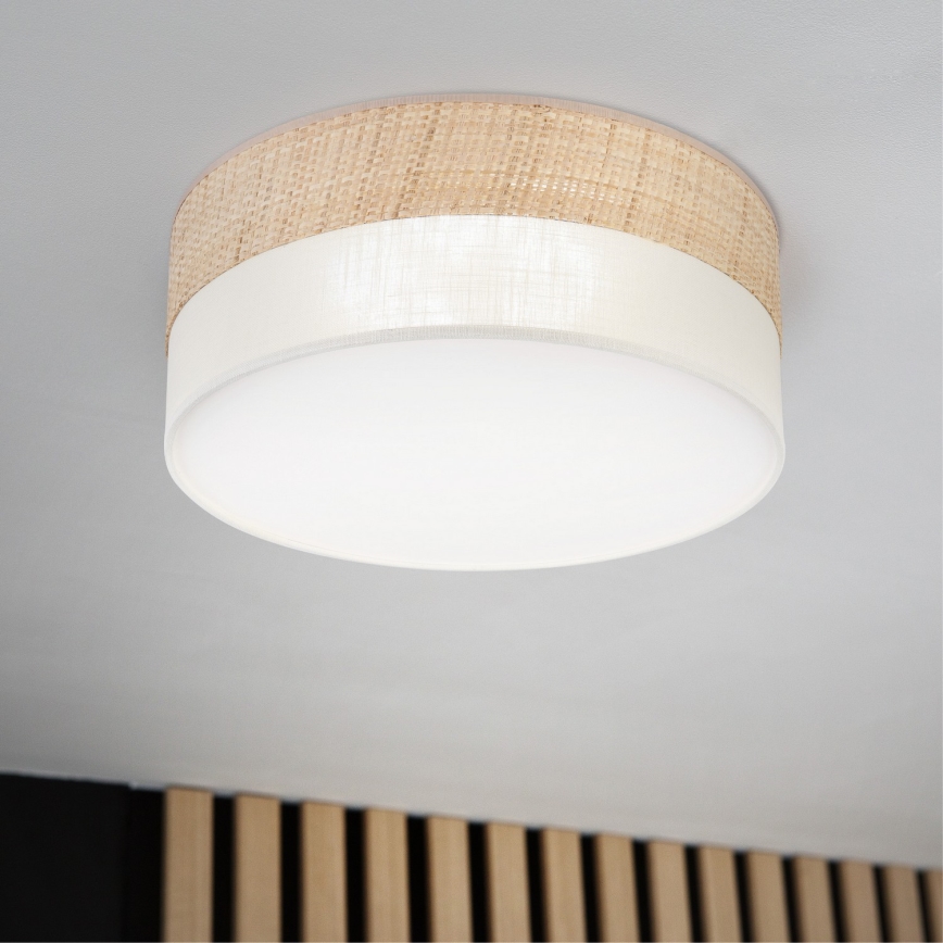 LED-Deckenleuchte SIRJA BOHO LED/20 W/230 V 4000 K Ø 35 cm beige/creme