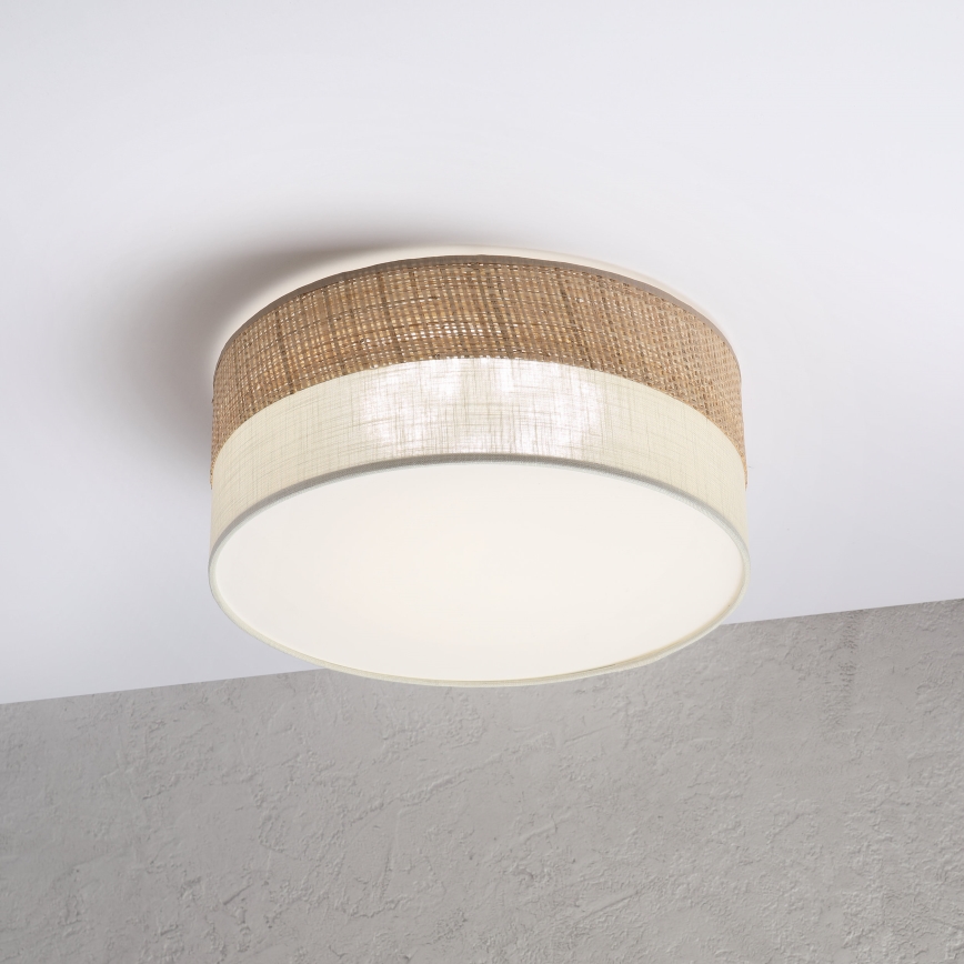 LED-Deckenleuchte SIRJA BOHO LED/20 W/230 V 4000 K Ø 35 cm beige/creme