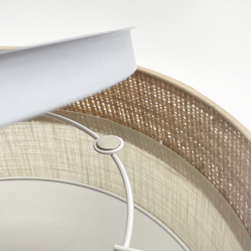 LED-Deckenleuchte SIRJA BOHO LED/20 W/230 V 4000 K Ø 35 cm beige/creme